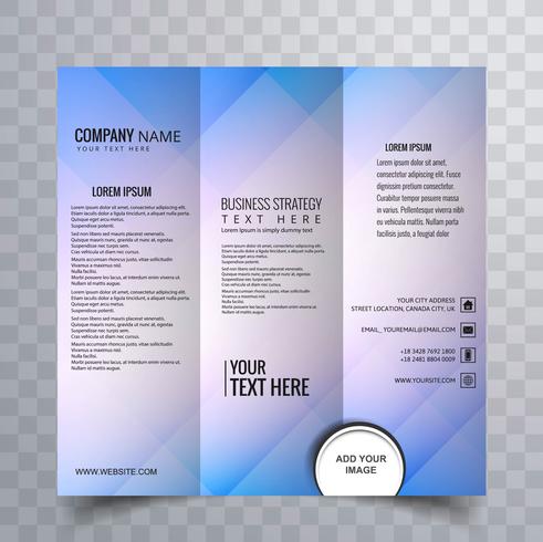 Modern trifold brochure vector