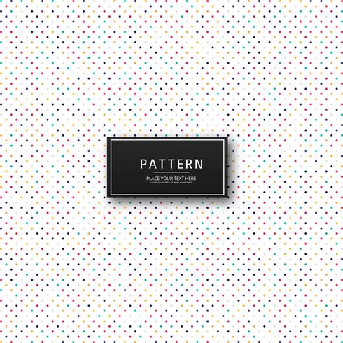 Dotted colorful pattern design vector
