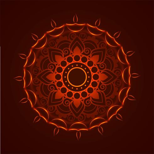 Fondo brillante moderno colorido diwali vector