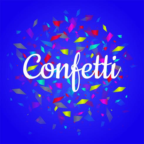 Beautiful colorful confetti bright background vector