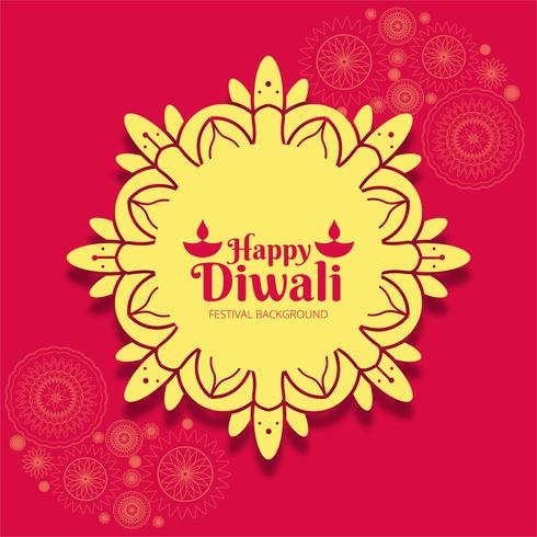 Abstract shiny beautiful diwali background vector