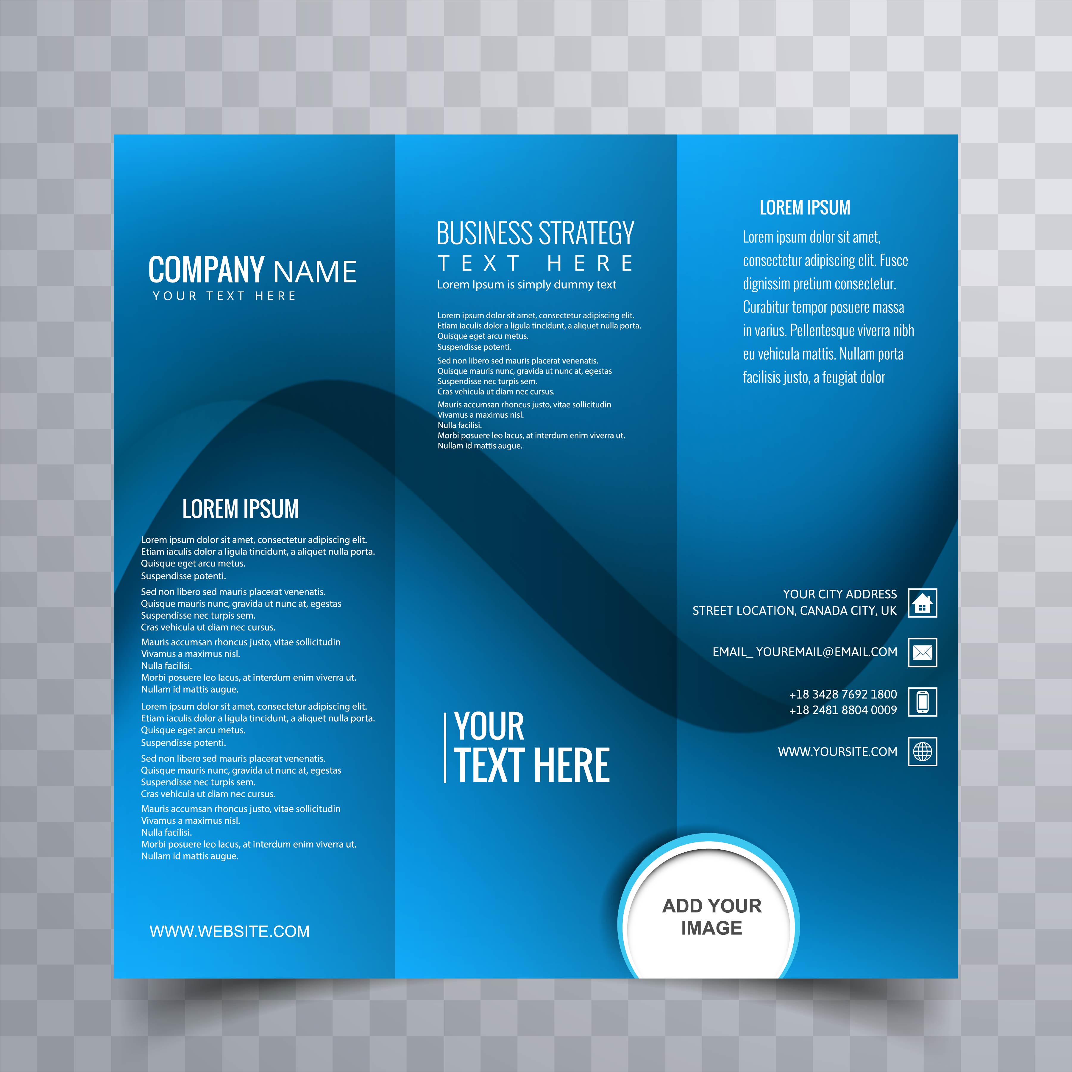 Modern trifold brochure vector 246819 Vector Art at Vecteezy