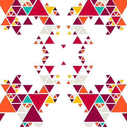 Abstract colorful triangle pattern background vector