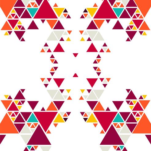 Abstract colorful triangle pattern background vector