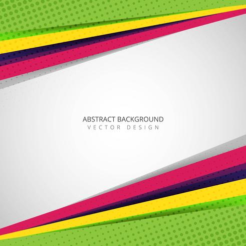 Abstract colorful decorative wave background vector