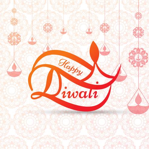 Abstract shiny beautiful diwali background vector