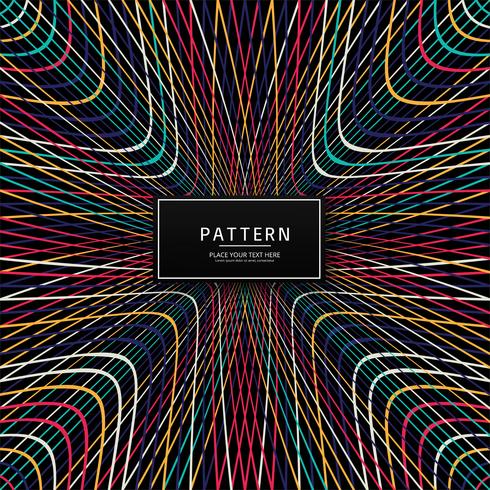 Modern Dark Colorful Lines Pattern Design Download Free