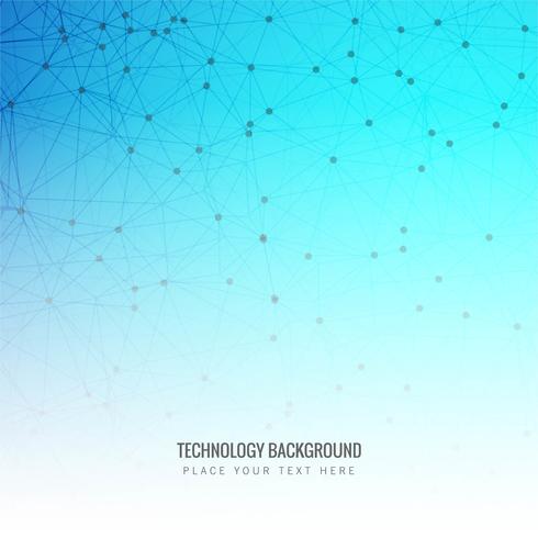 Abstract blue circuit board technology lines polygon background vector