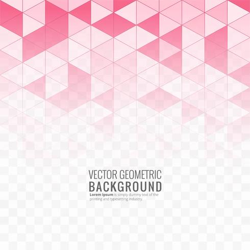 Beautiful pink geometric background illustration vector