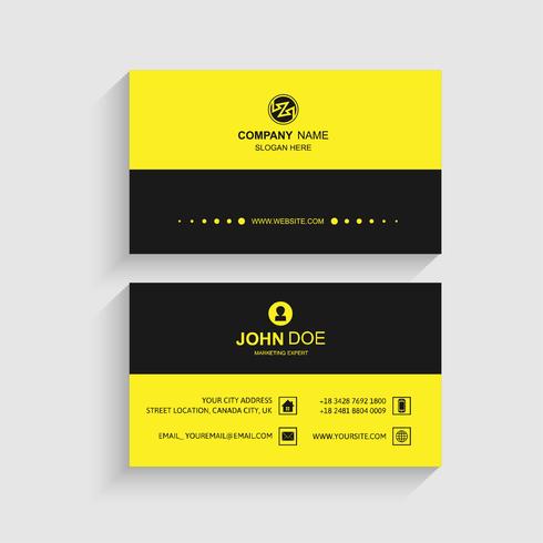 Modern business card template design vector