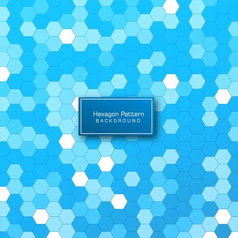 Abstract geometric hexagon pattern background vector