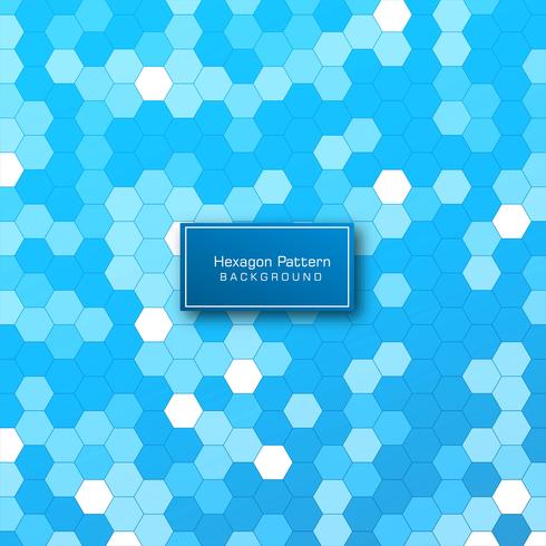 Abstract geometric hexagon pattern background vector