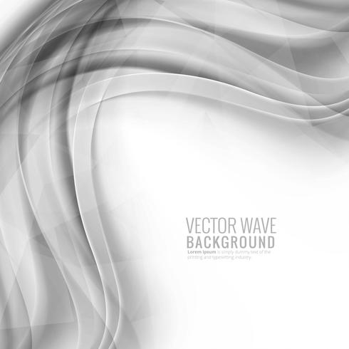 Abstract grey wave background vector