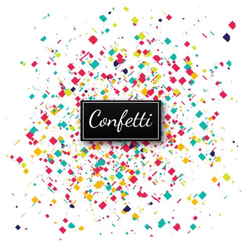 Colorful confetti background illustration vector