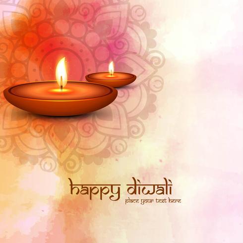 Moderno hermoso colorido diwali brillante diseño vector