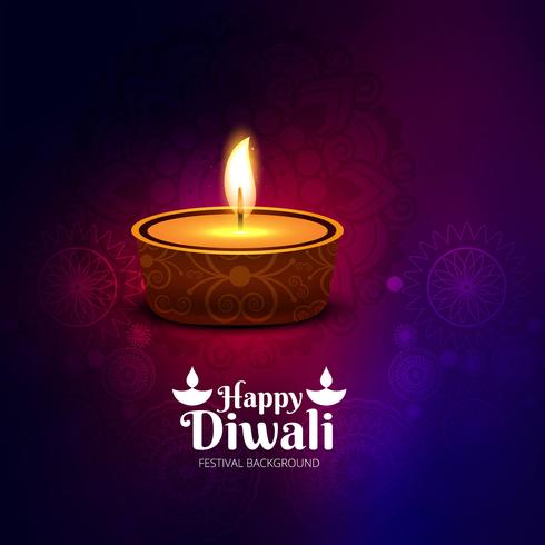 Abstract shiny beautiful diwali background vector