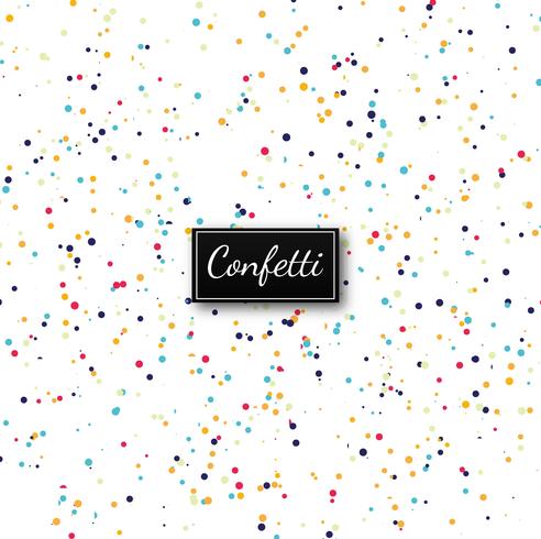 Elegant colorful confetti background vector