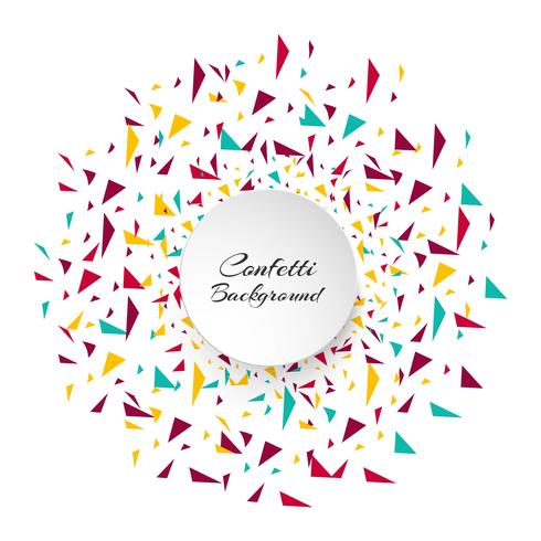 Abstract Colorful confetti pieces. Holiday background vector