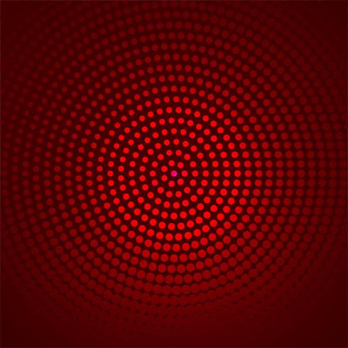 Beautiful circular dotted red background vector