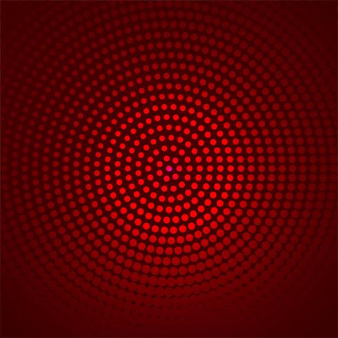 Beautiful circular dotted red background vector