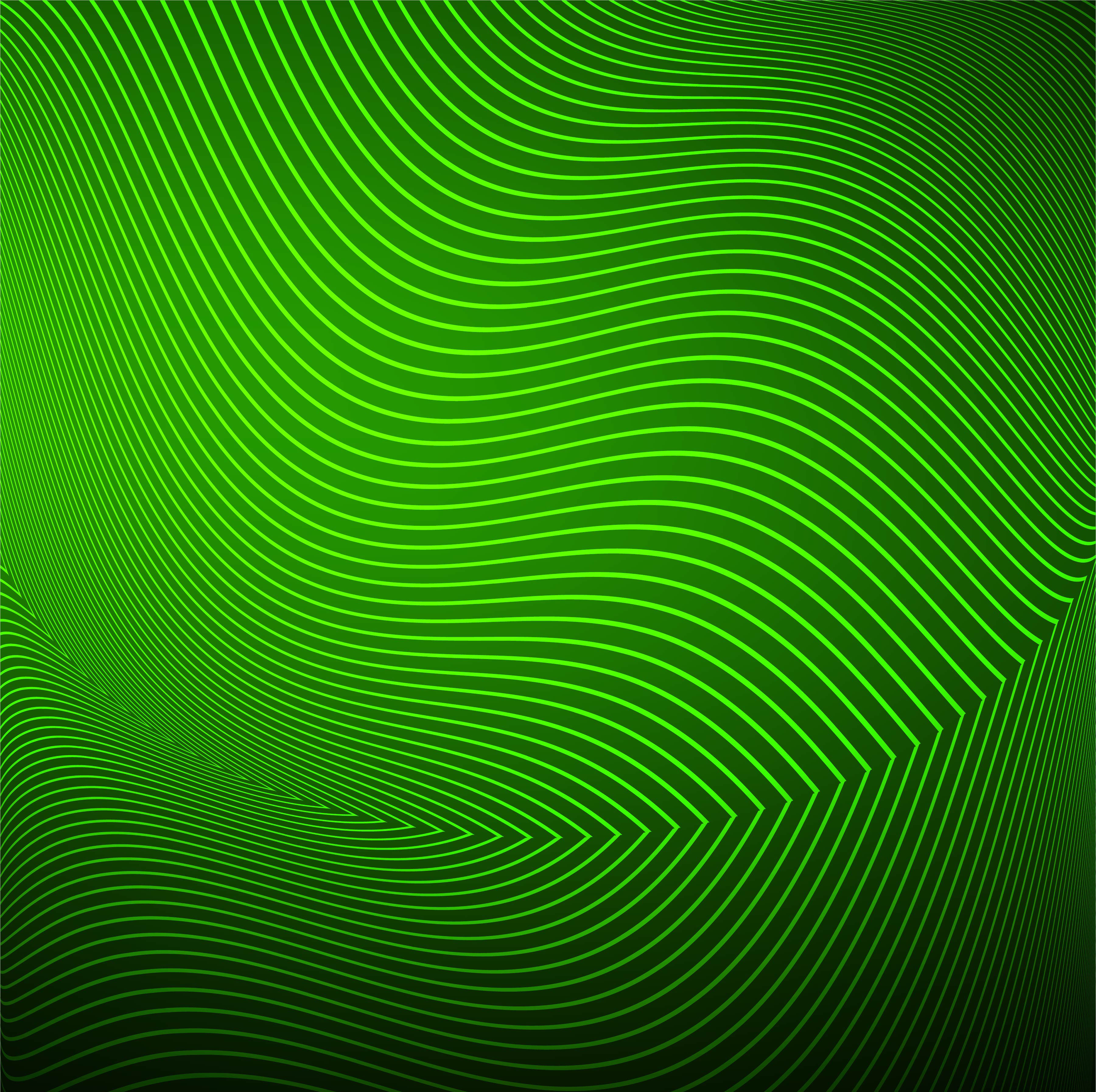 Modern green line wave background vector - Download Free Vectors