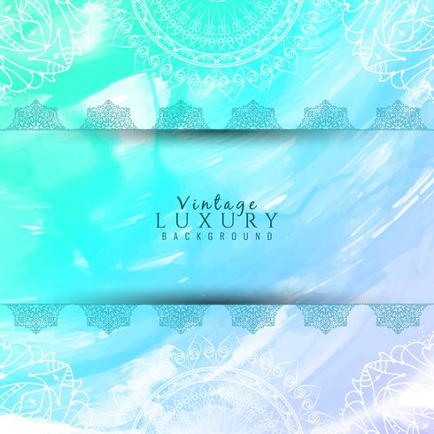 Abstract luxury elegant watercolor background vector