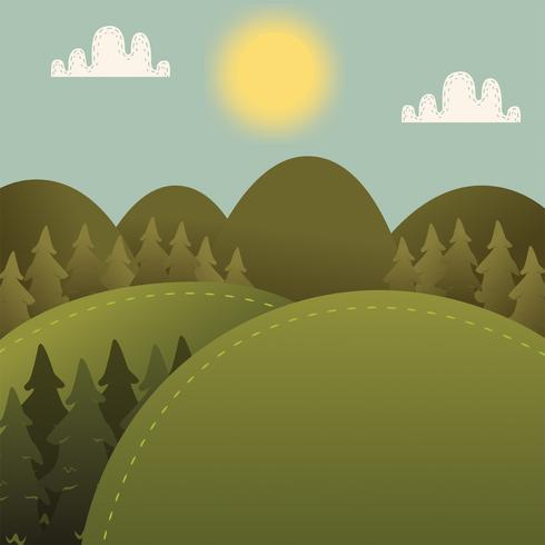 Mountain View Vector Design