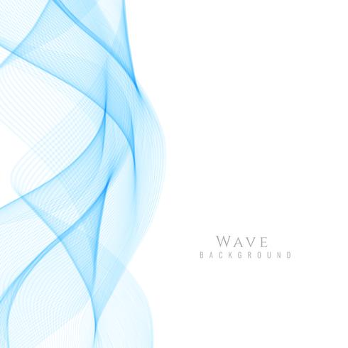 Abstract stylish wave background vector