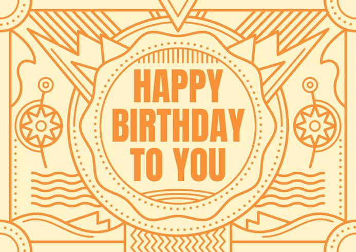 Birthday card vector