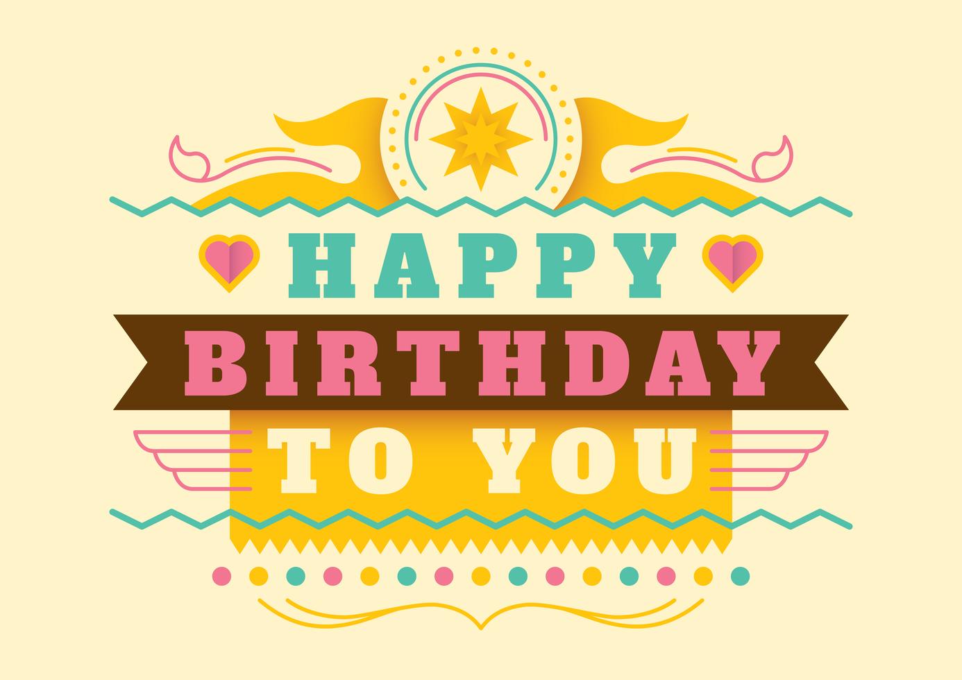 Birthday card 247845 Vector Art at Vecteezy