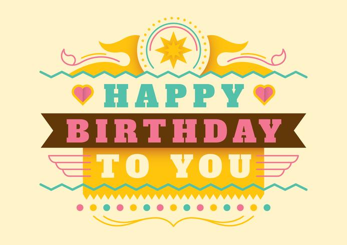 Birthday card vector