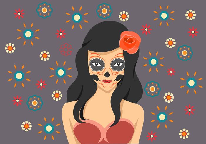 Día de la ilustración vectorial muerto vector