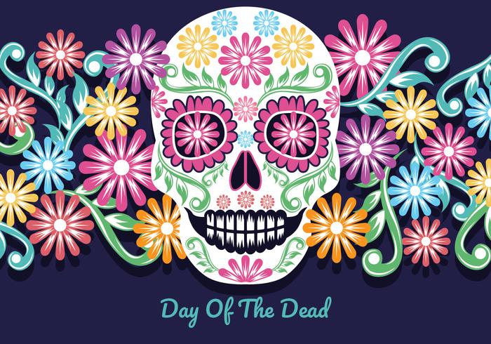 Dia del dia de los muertos vector