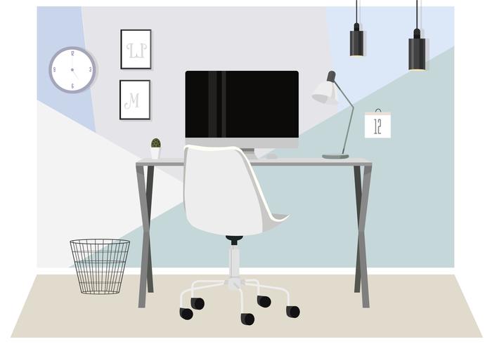 Vector Designer's Desktop Illustration