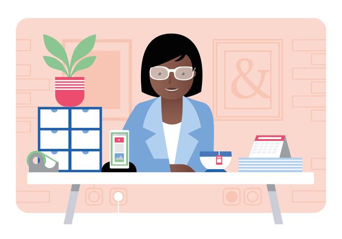 Vector Office Room Illustration