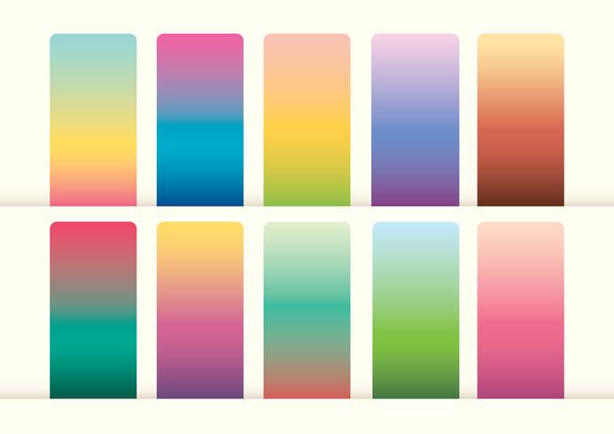 Gradient swatches vector