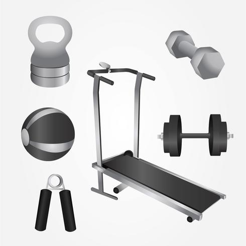 Realista Fitness Equipment Vector Pack