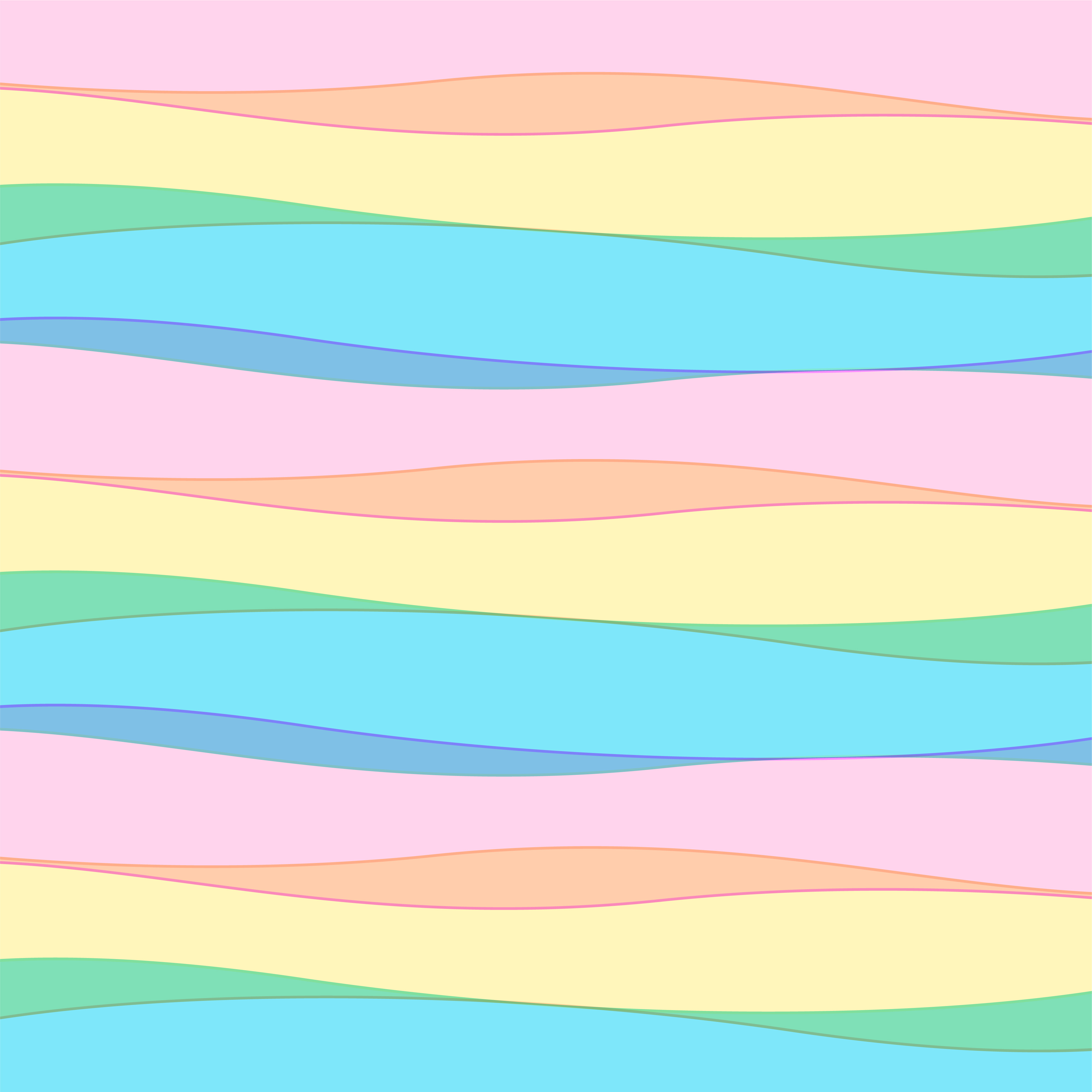 pastel color modern cute wavy horizontal lines pattern Download Free