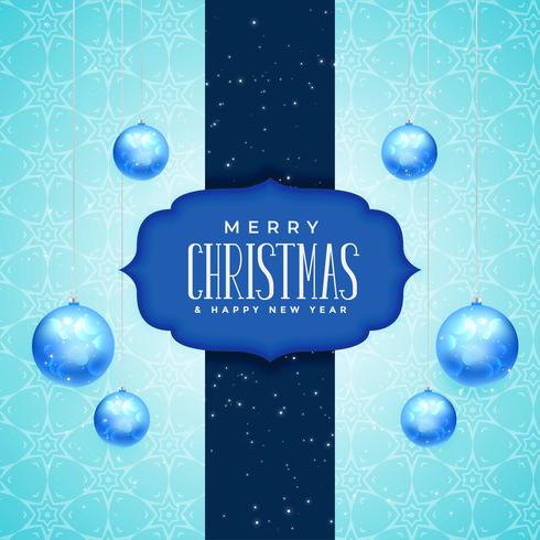 merry christmas and new year greeting card design with realistic