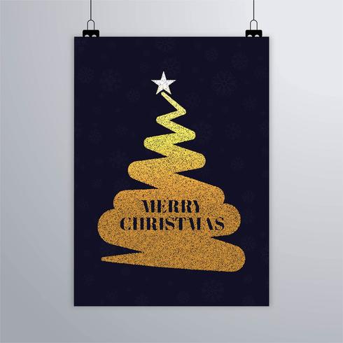 Merry Christmas greeting card colorful background vector