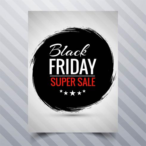 Abstract black friday sale poster brochure template design  vector