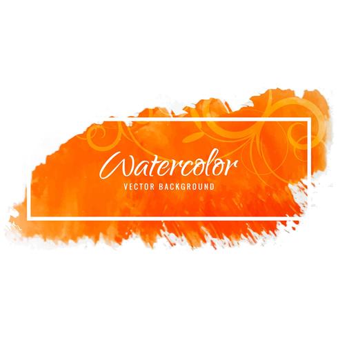 Abstract colorful watercolor stroke background vector