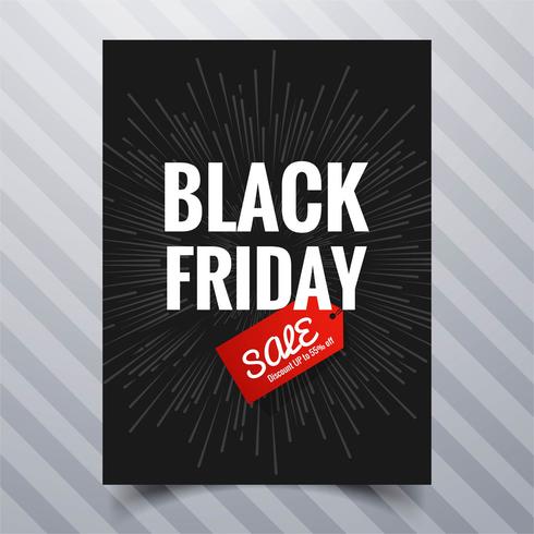 Abstract black friday sale poster brochure template design  vector