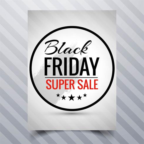 Abstract black friday sale poster brochure template design  vector