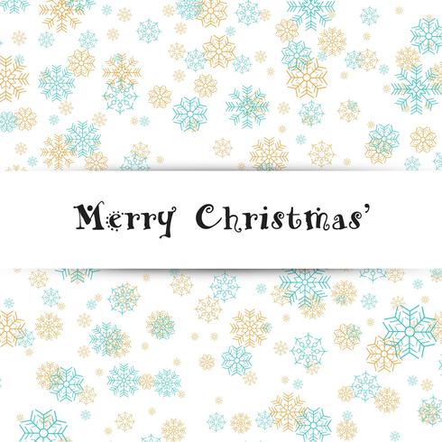 Merry Christmas greeting card colorful background vector