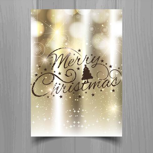 Merry Christmas greeting card colorful background vector