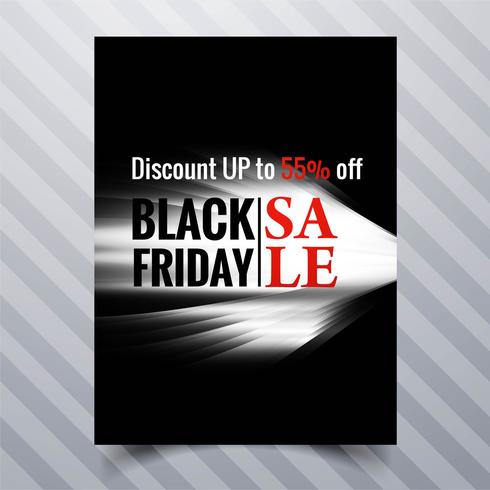 Abstract black friday sale poster brochure template design  vector