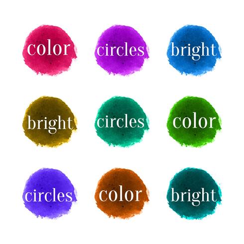 Abstract colorful watercolor stroke background vector