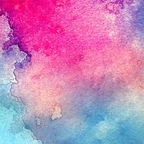 Abstract colorful watercolor stroke background vector