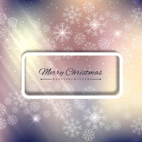 Merry Christmas greeting card colorful background vector